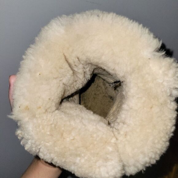 Bearpaw Emma Boots Suede Sheepskin Lining 7 Brown - Picture 7 of 12